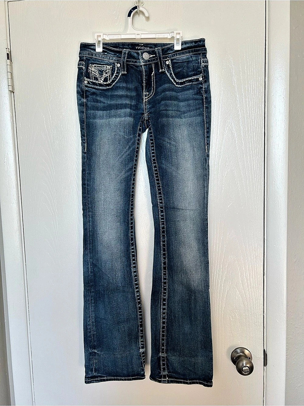 Vigoss Women's Boot Cut Jeans in Blue